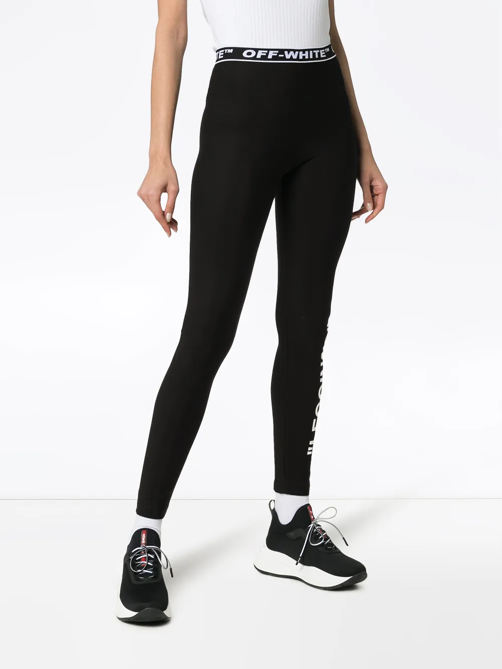 off white printed leggings