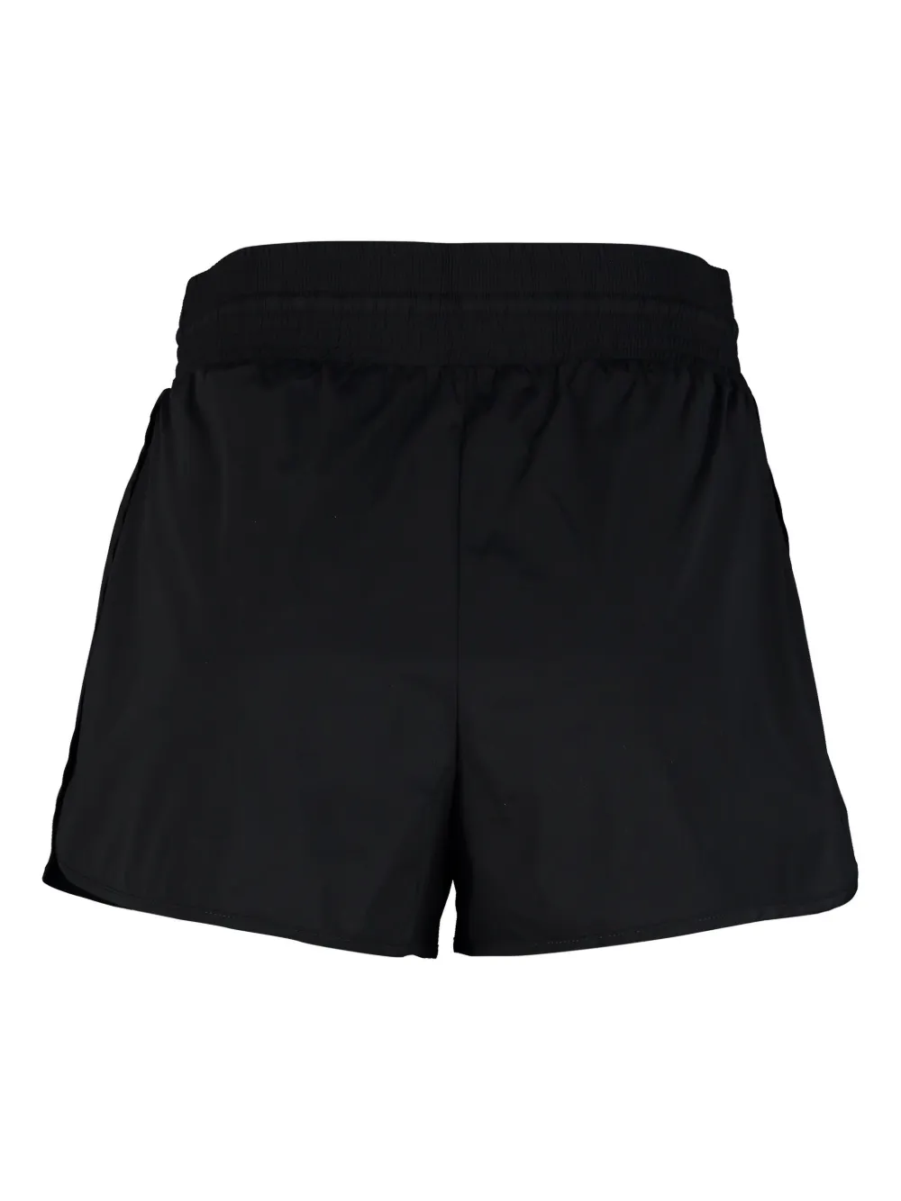 Off-White stretch hardloopshorts met hoge taille Zwart