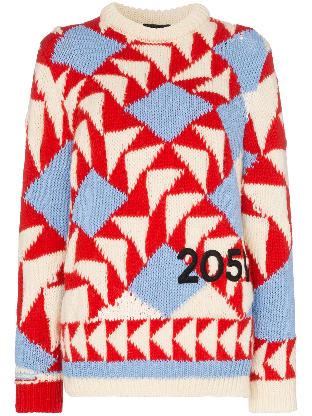 фото Calvin Klein 205W39nyc свитер с геометрическим узором