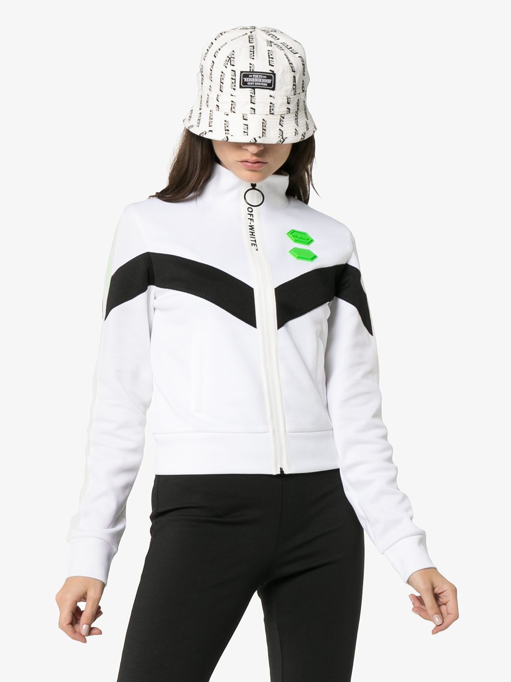 фото Off-white спортивная куртка с высокой горловиной