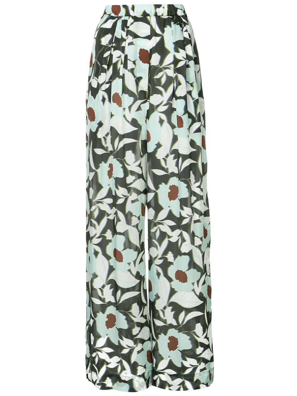 фото Christian Wijnants брюки со складками и цветочным принтом