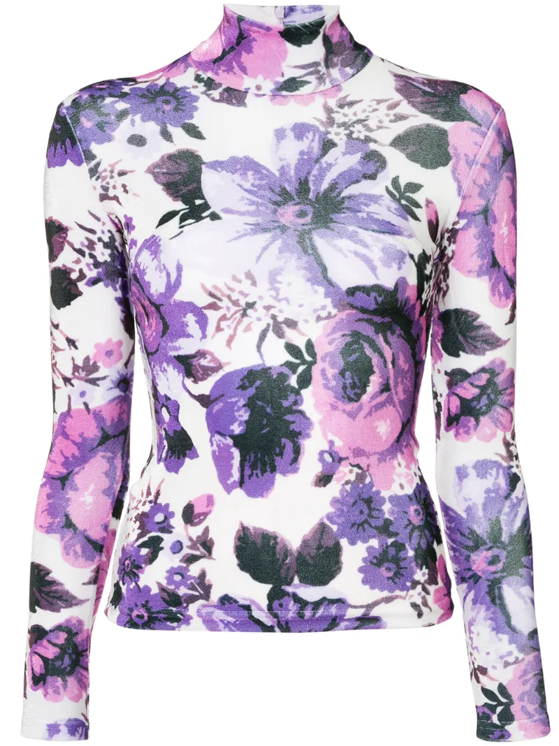 Richard Quinn floral print jersey