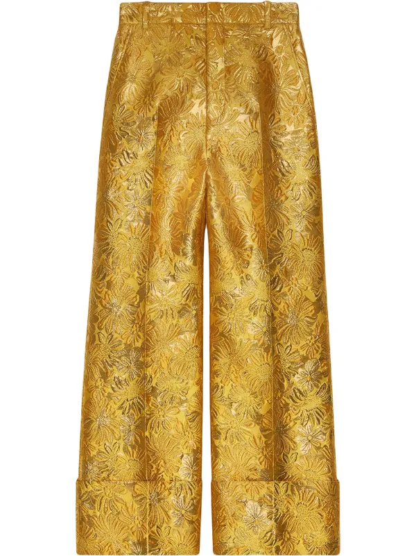 gold gucci pants