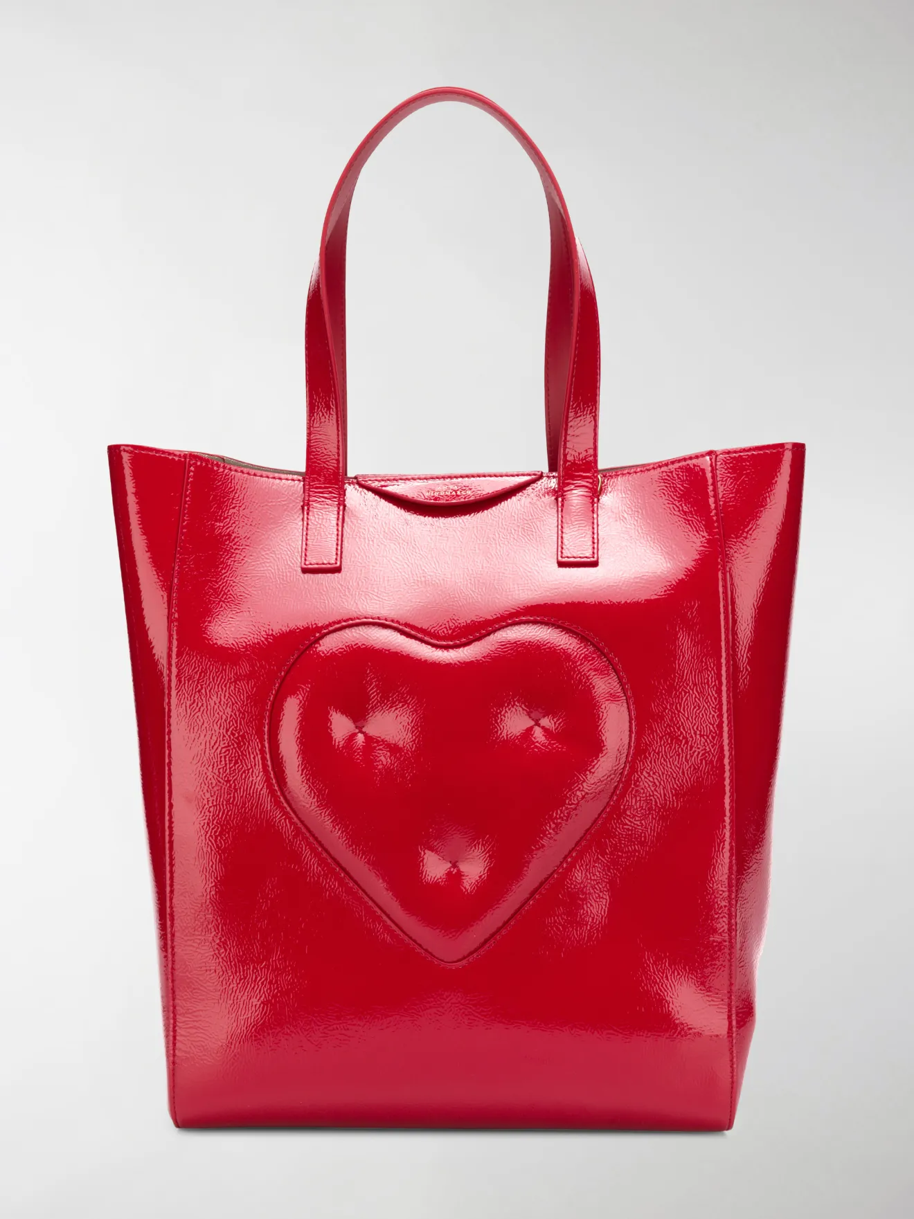 Anya Hindmarch Heart tote bag red MODES