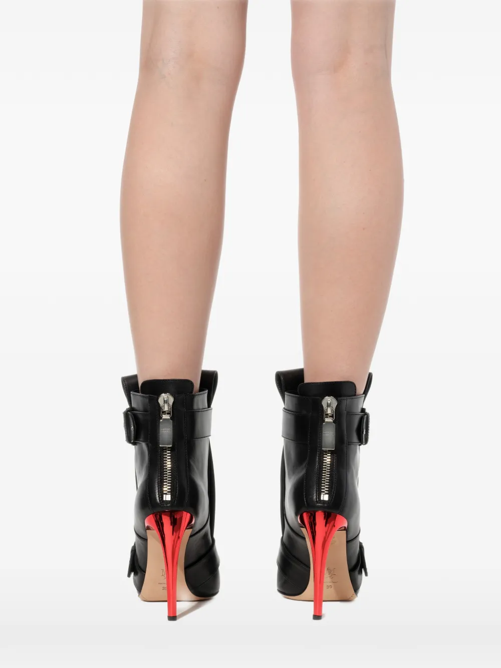 Alexander McQueen heeled ankle boots Zwart