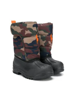 camouflage padded shaft boots