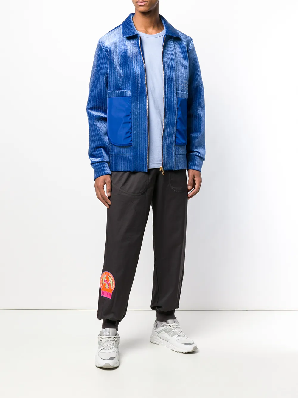 PUMA elasticated waist track pants Zwart