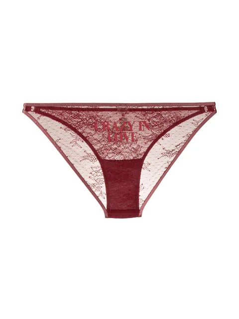 Love Stories Crazy In Love Briefs - Red In Red