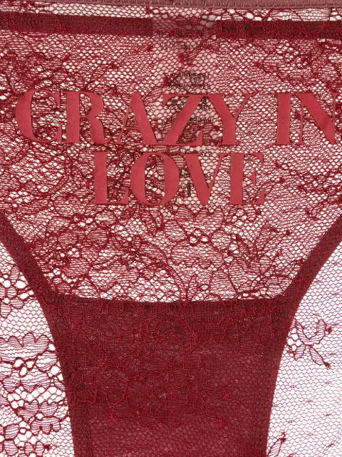 Love Stories Crazy In Love Briefs - Red In Red