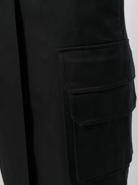 JUUN.J JUUN.J WRAP STYLE PINAFORE DRESS - BLACK