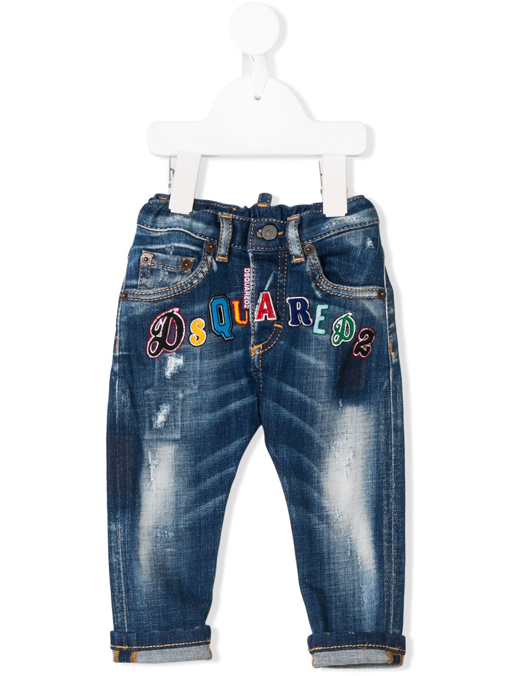 фото Dsquared2 kids джинсы с выцветшим эффектом