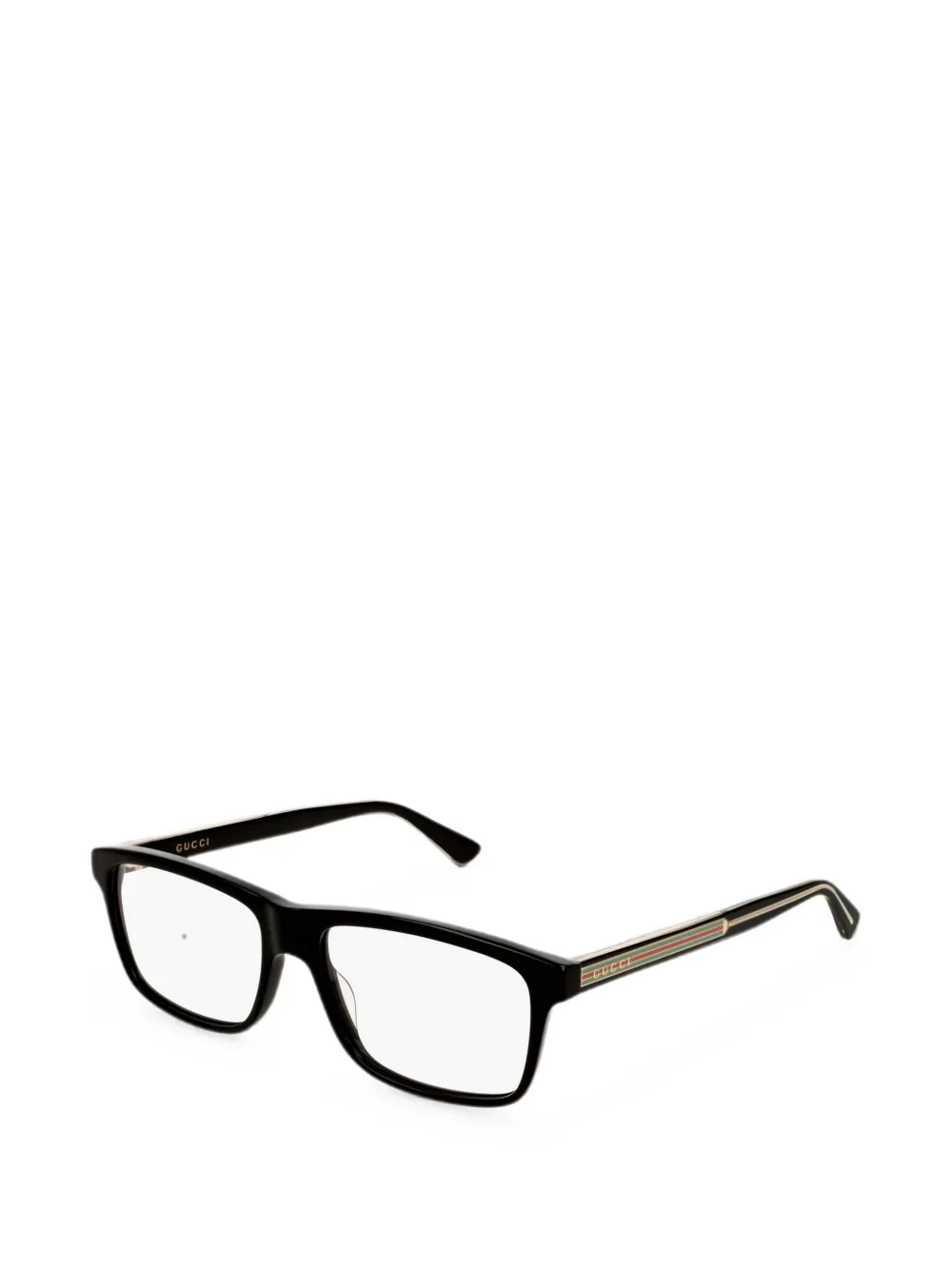 Gucci Eyewear rectangular frame glasses Zwart