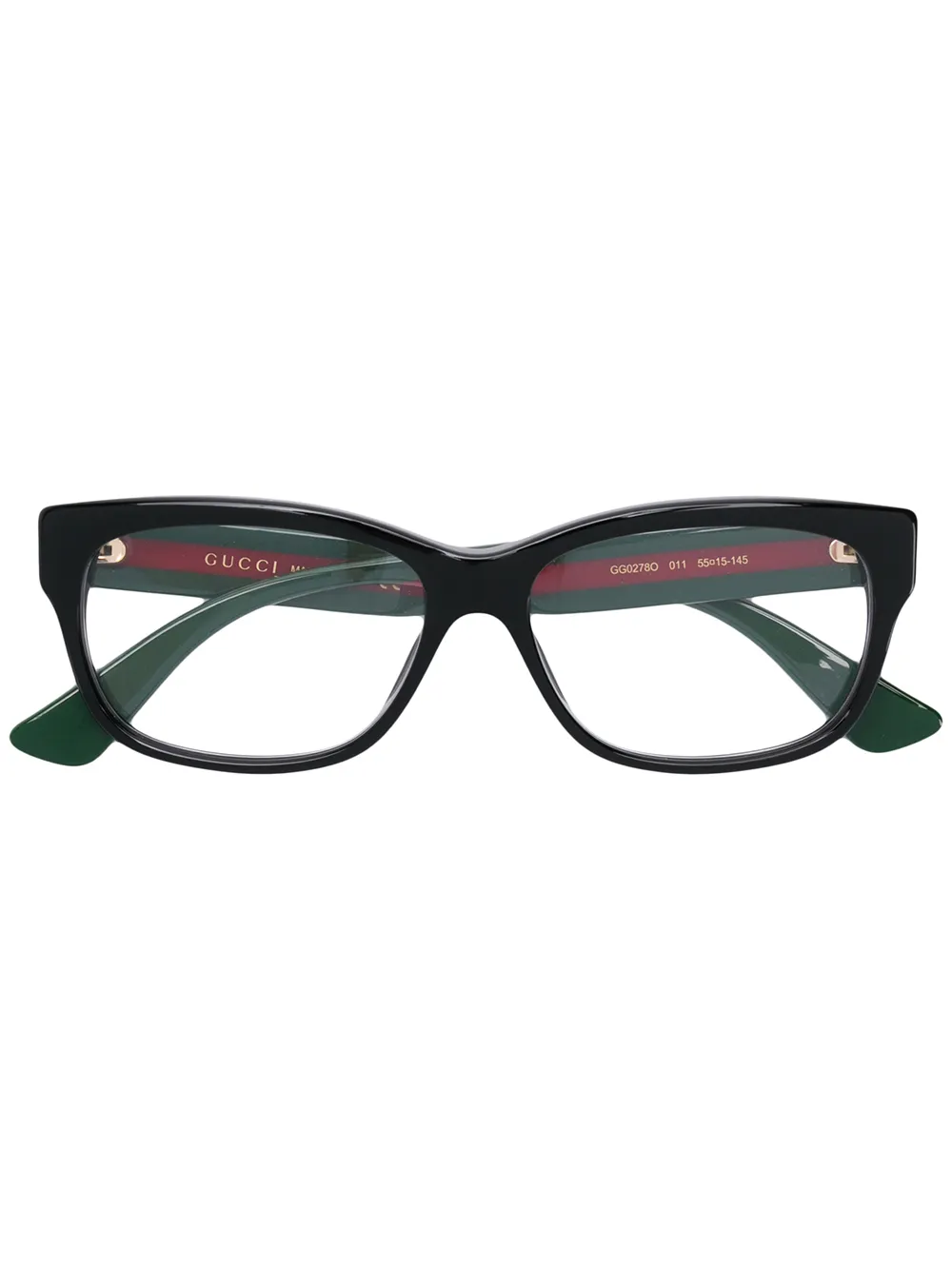 

Gucci Eyewear rectangular frame glasses - Negro