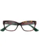 الصورة 1 من Gucci Eyewear rectangular frame glasses
