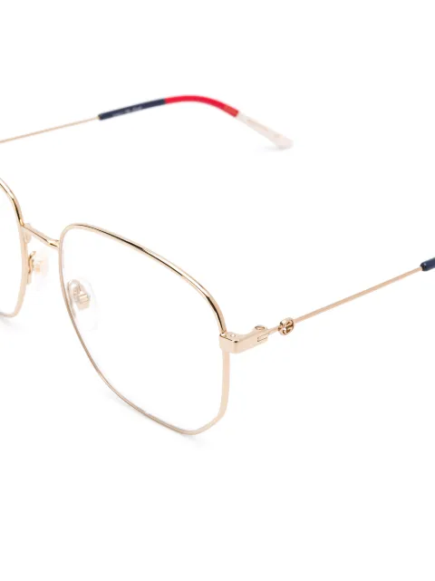 gucci hexagon frame glasses