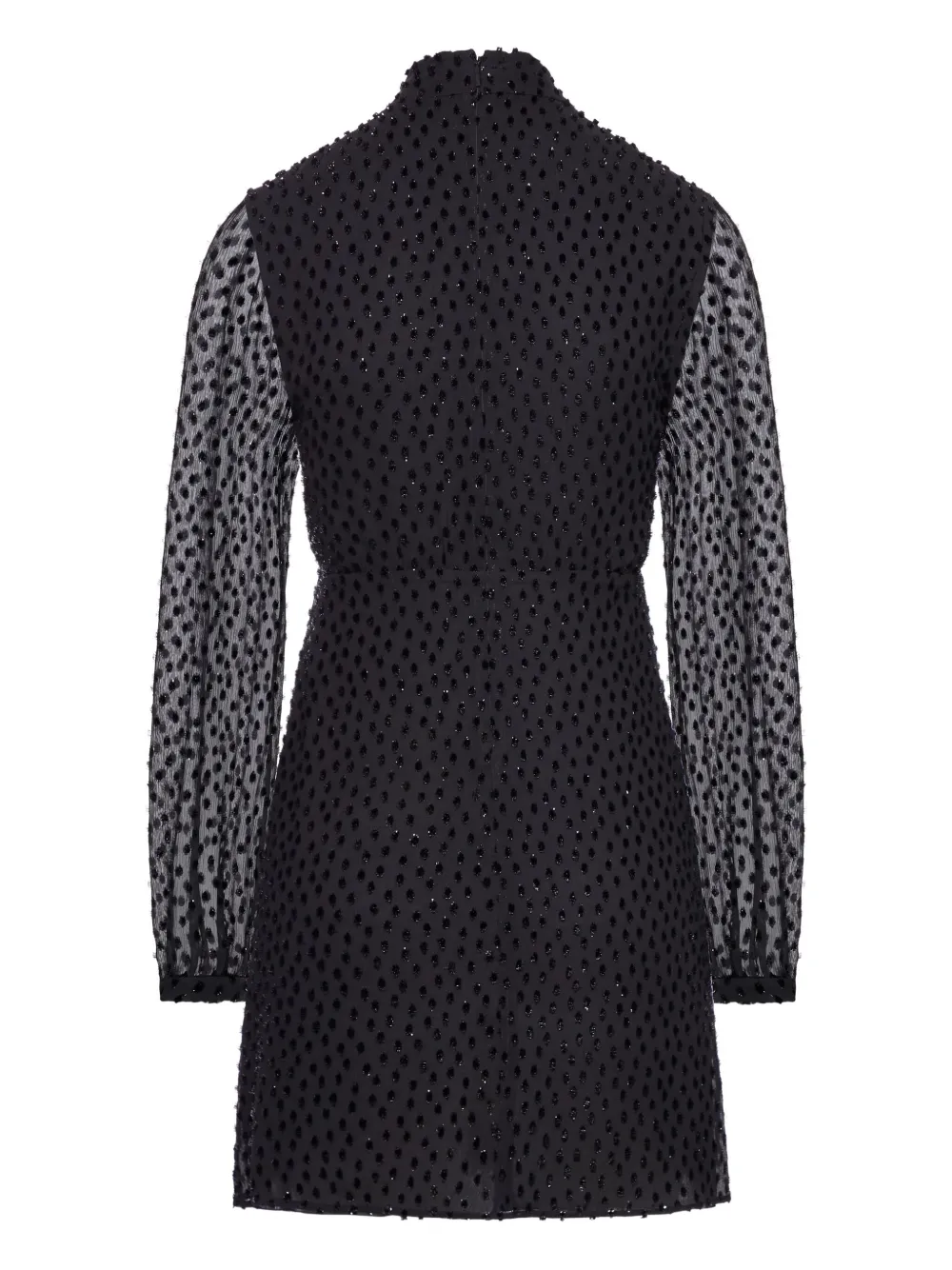 Saint Laurent longsleeved mini dress - Zwart