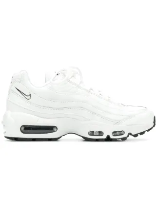 nike air max 95 trainers in all white nike air max 95 trainers in all white