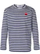 Bild 1 von Comme Des Garçons Play Gestreiftes Langarmshirt mit Herz-Patch