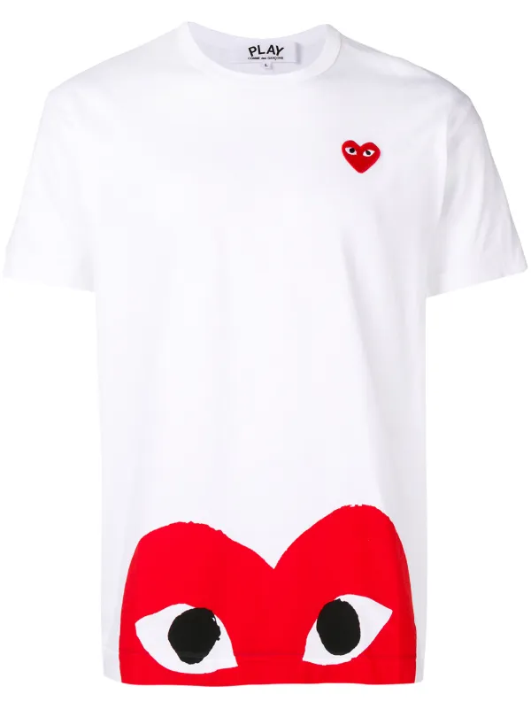 Comme Des Garçons Play Heart Print T-shirt - Farfetch