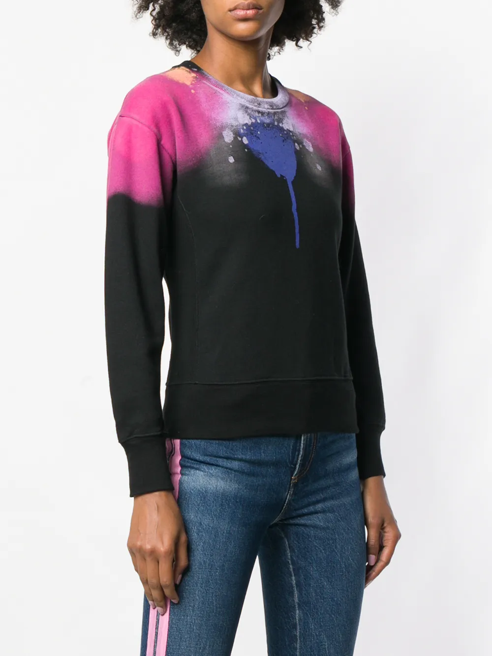  County Of Milan 'abstract Spray Wings' Sweatshirt   Schwarz 