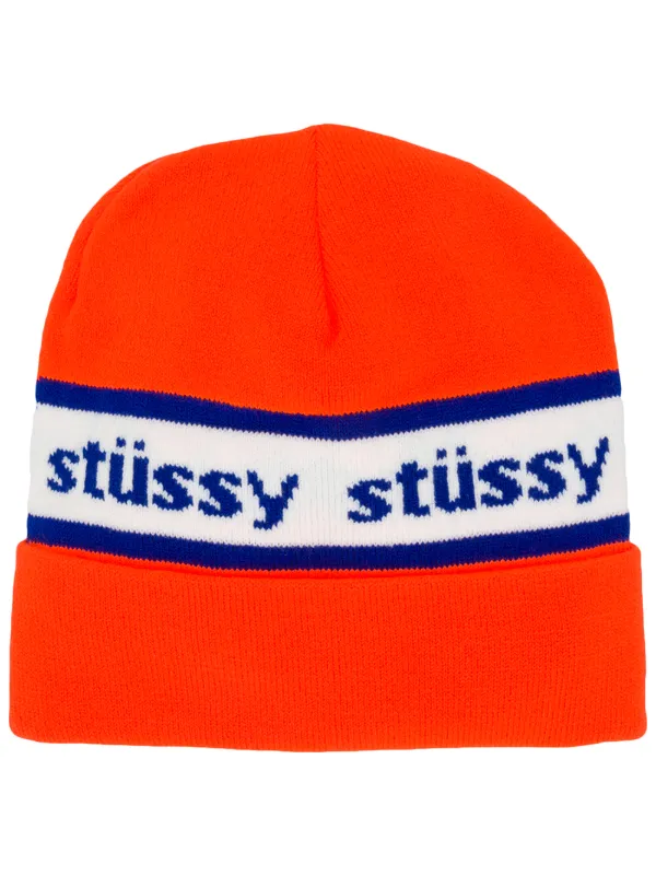 Stussy Bonnet En Maille à Logo , Farfetch
