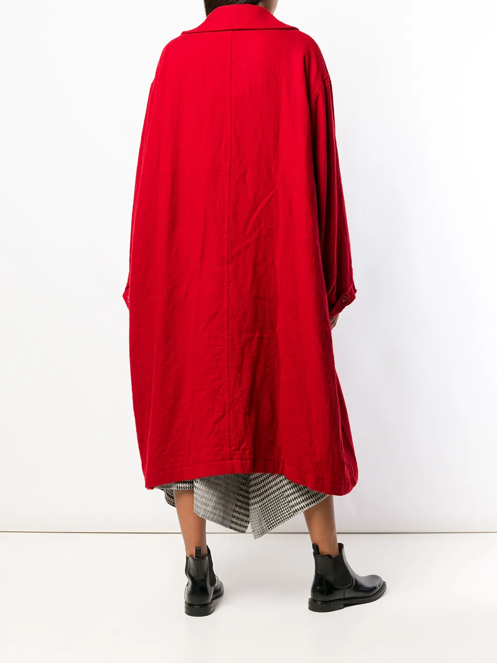 Y's single breasted coat Rood