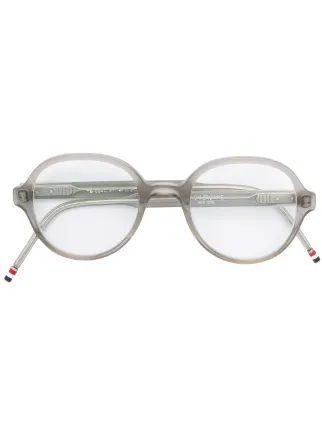 Thom Browne Eyewear Classic Round Glasses - Farfetch