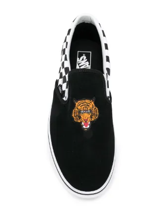vans tiger check slip on vans tiger check slip on