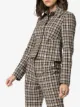 Beaufille Haring checked cropped jacket