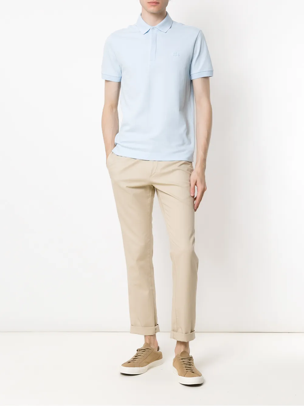 Lacoste Poloshirt met logopatch - Blauw