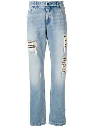 fendi distressed jeans