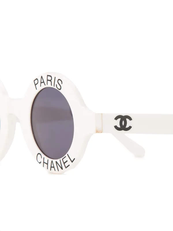 Chanel paris hotsell white sunglasses