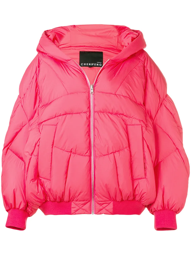 Cheng Peng пуховик с капюшоном