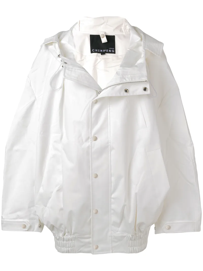 Cheng Peng непромокаемая куртка модели "оверсайз"
