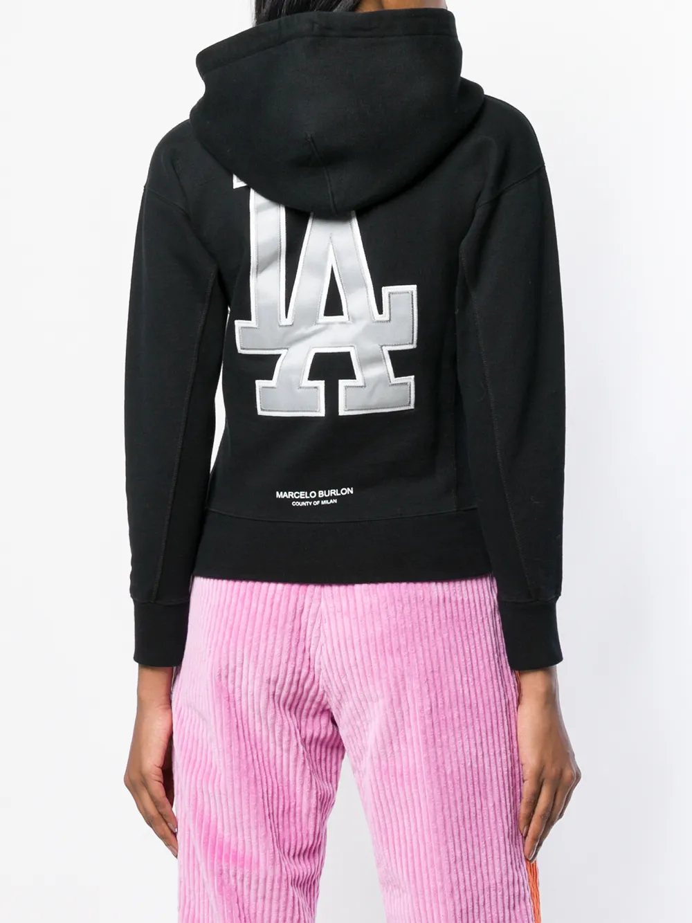 COUNTY OF MILAN LA Dodgers drawstring hoodie Zwart