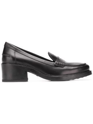 tod's heeled loafers