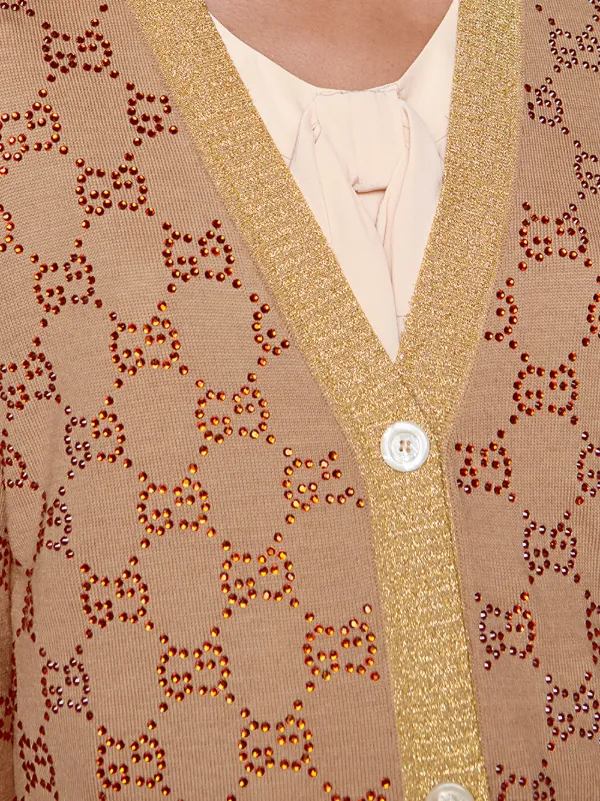 gucci crystal cardigan