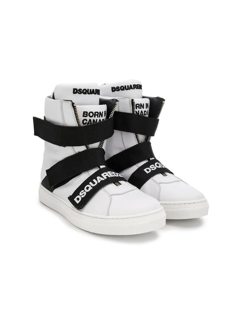 Dsquared2 Kids хайтопы на молнии спереди