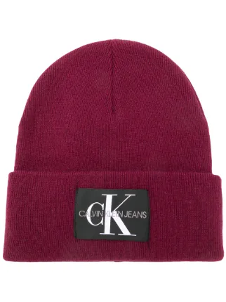 calvin klein patch beanie