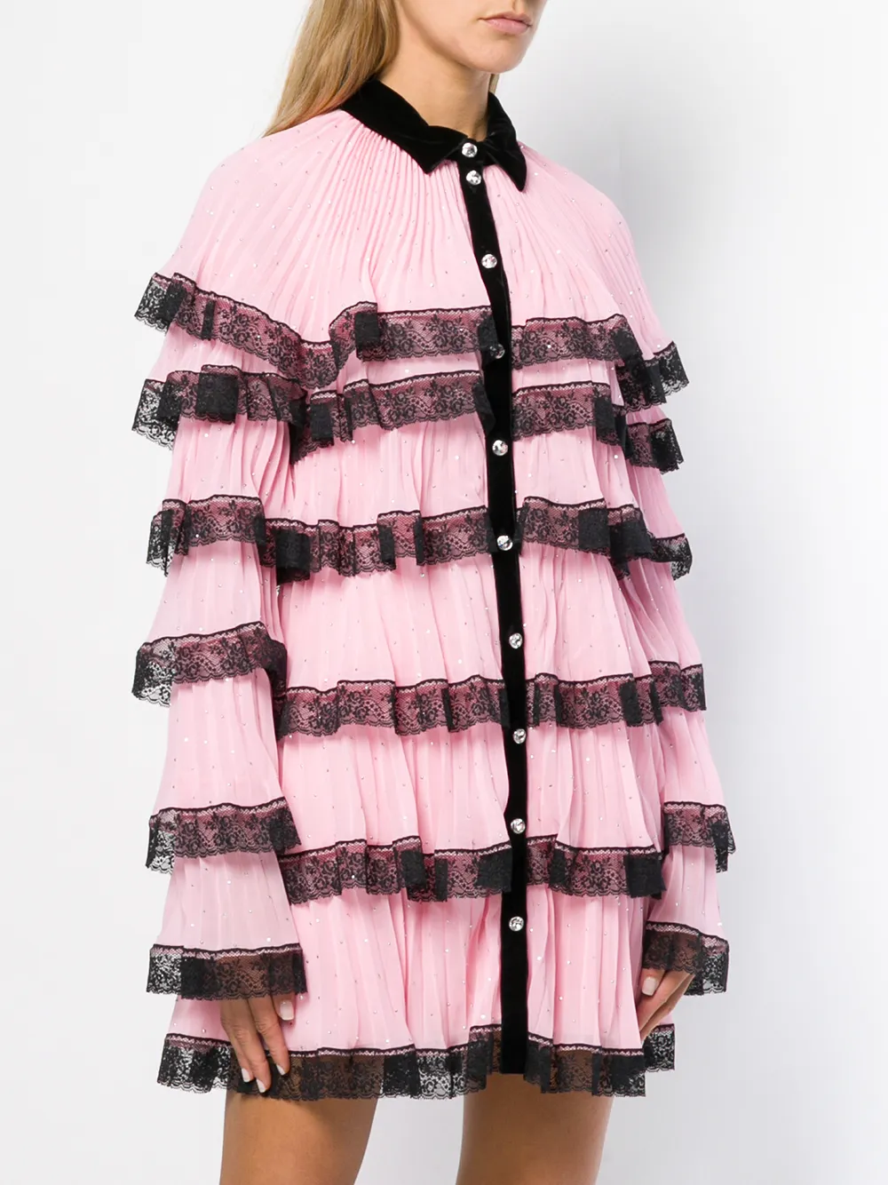 Philosophy Di Lorenzo Serafini short frilled dress Roze