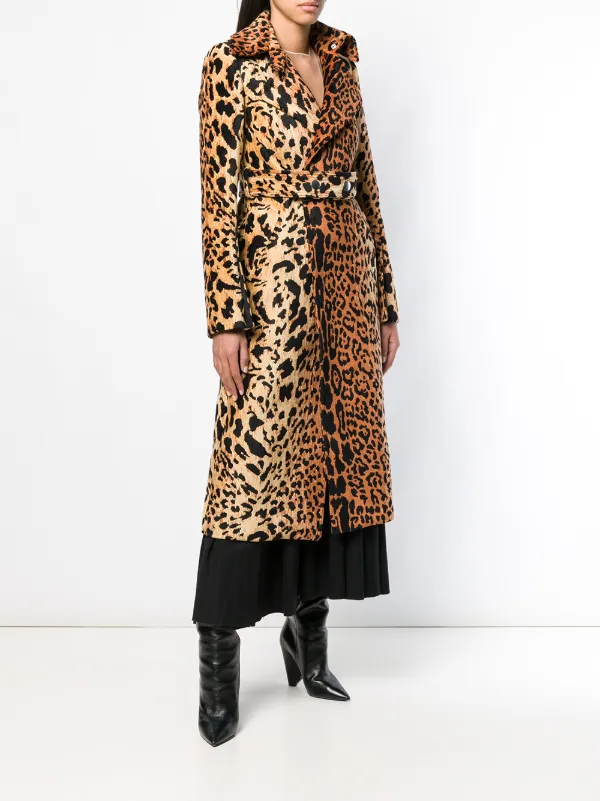 victoria beckham leopard coat
