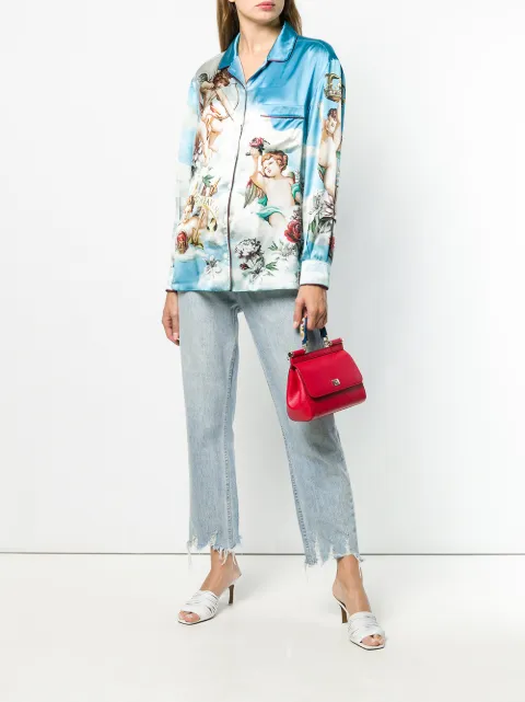 DOLCE & GABBANA PRINTED PYJAMA BLOUSE