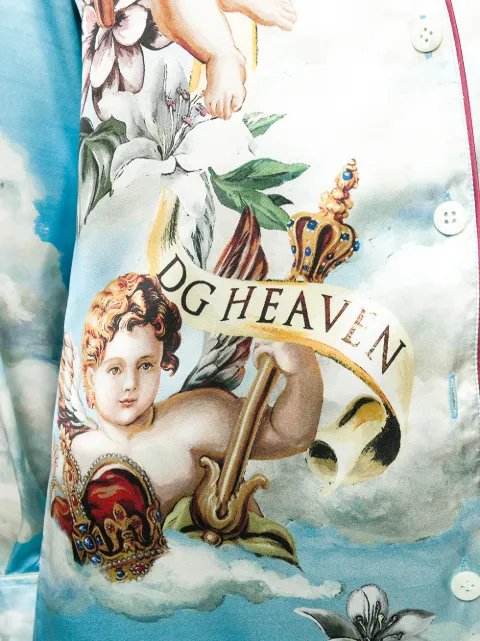 DOLCE & GABBANA PRINTED PYJAMA BLOUSE