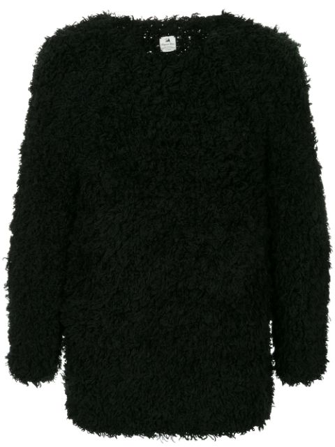 Sasquatchfabrix . Oversized Chunky Knit Sweater - Black