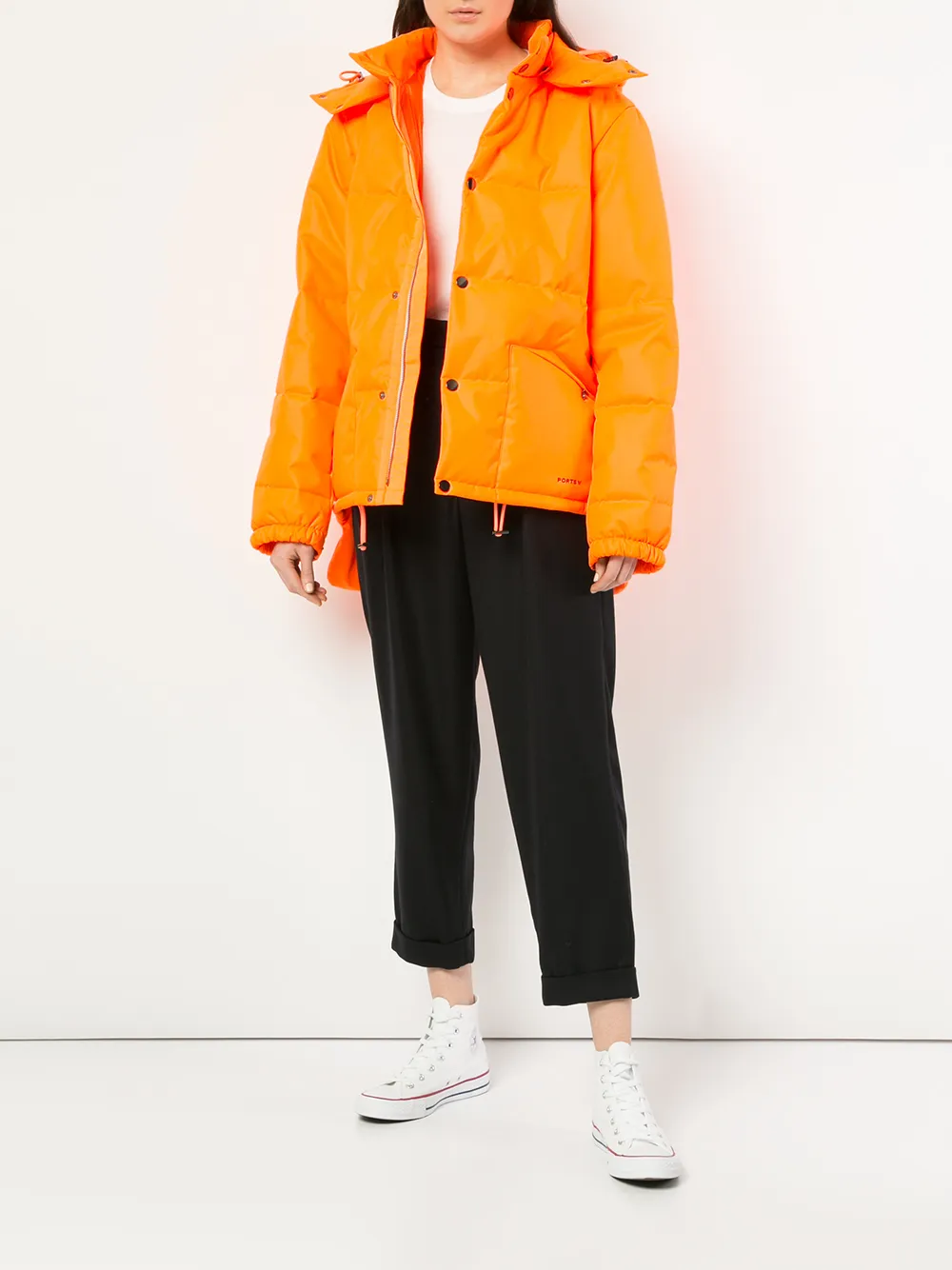  Ports V Gesteppte Jacke   Orange 