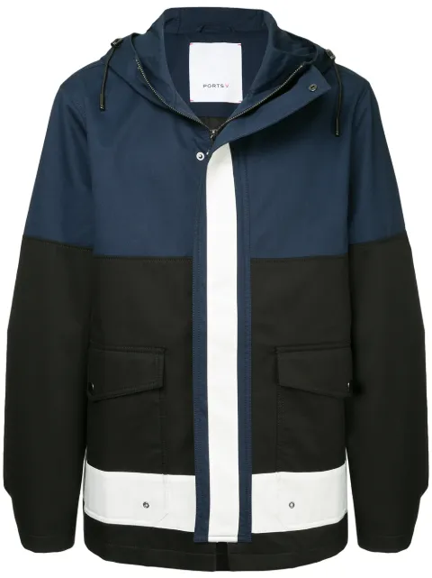 Ports V hooded coat