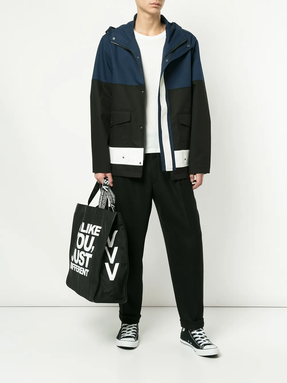  Ports V Jacke Mit Kapuze   Schwarz 