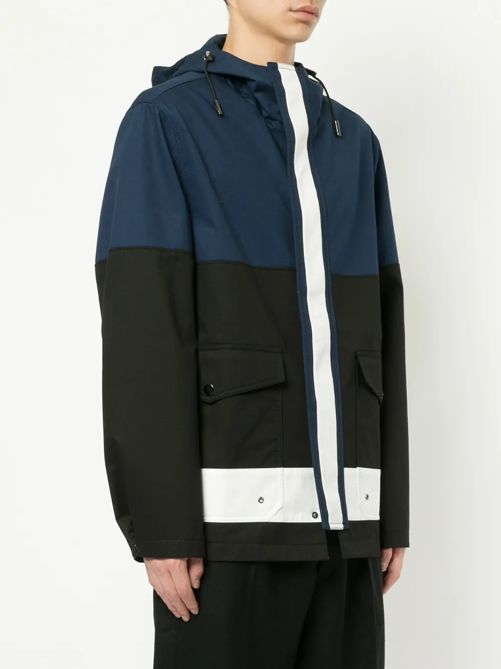 Ports V Mantel met capuchon Zwart