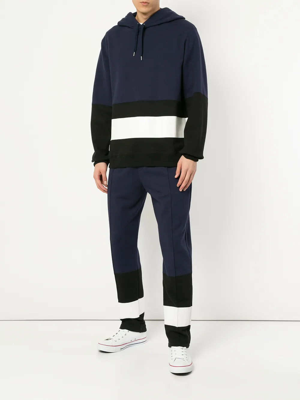  Ports V Klassischer Kapuzenpullover   Blau 