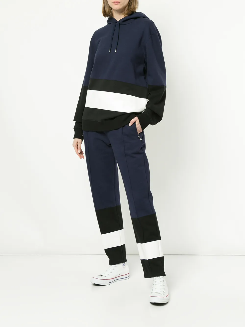  Ports V Klassischer Kapuzenpullover   Blau 